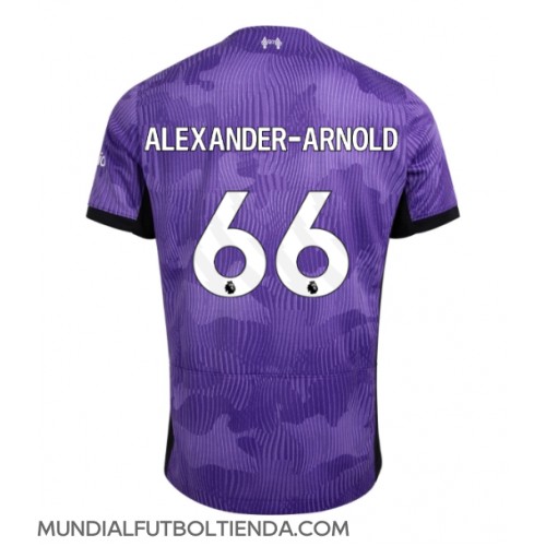 Camiseta Liverpool Alexander-Arnold #66 Tercera Equipación Replica 2023-24 mangas cortas